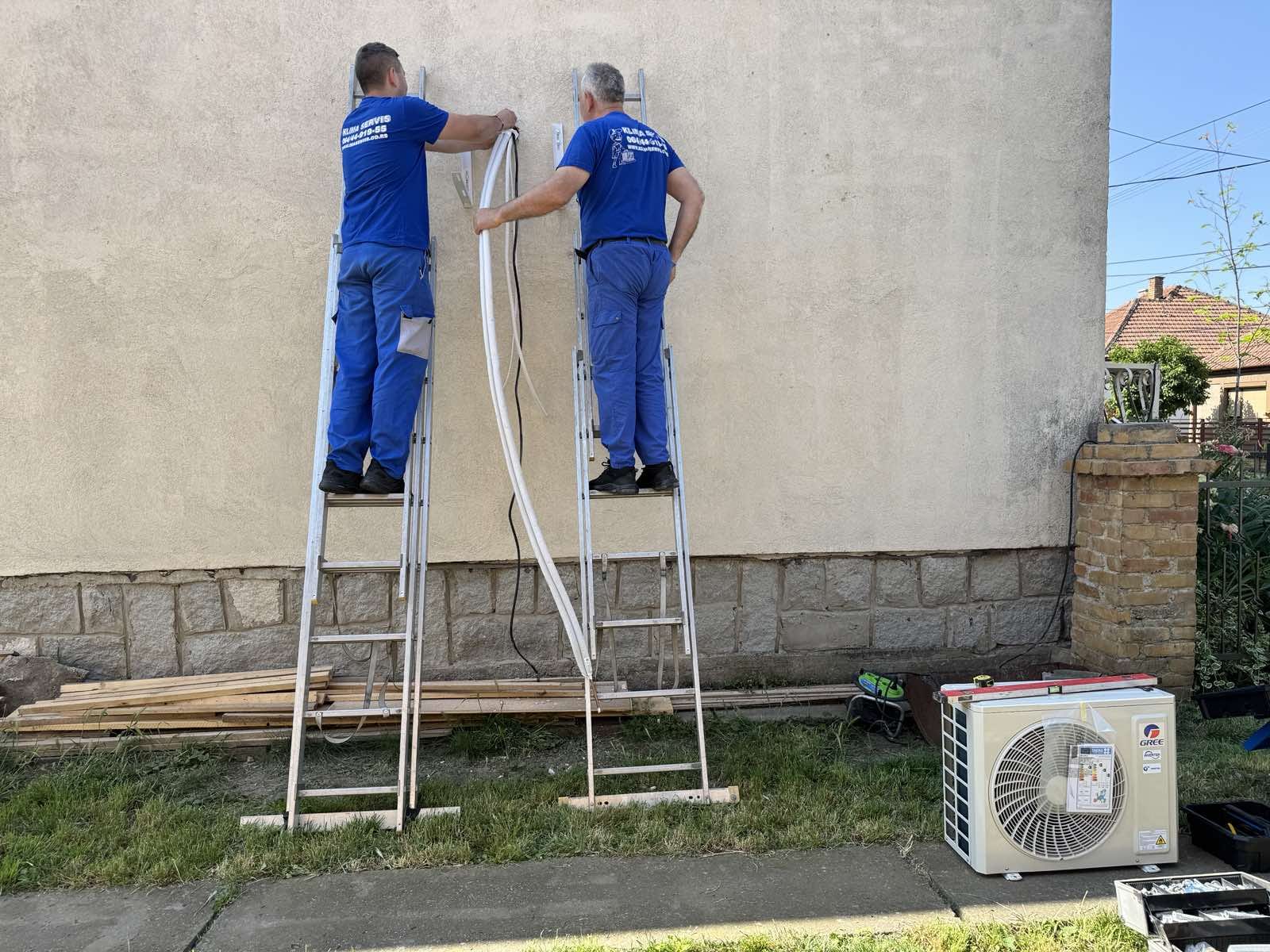 Ugradnja spoljašnjih cevi klima uređaja Novi Sad Grbavica