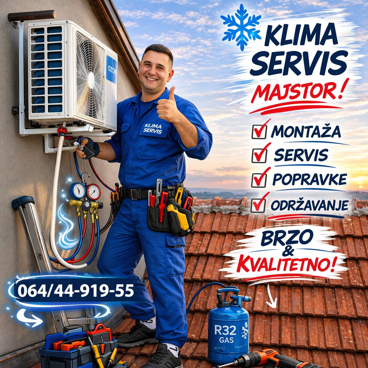 klima servis Novi Sad - Servis i montaža klima uređaja